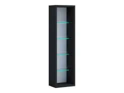 Prateleira VCM Wood CD DVD | Estante | Armazenamento | Dimensões A. 77 x L. 21 x P. 14 cm | Stand Shelf - Rasato L (Preto)