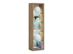 Prateleira VCM Wood CD DVD | Estante | Armazenamento | Dimensões A. 77 x L. 21 x P. 14 cm | Stand Shelf - Rasato L (Honey Oak)