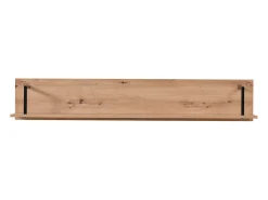 Prateleira 137,5x24x21 cm Natural Preto
