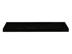 Prateleiras de parede suspensas 4 pcs 80x23,5x3,8cm MDF preto PT848394