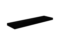 Prateleiras de parede suspensas 4 pcs 90x23,5x3,8cm MDF preto PT761059