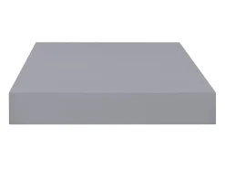 Prateleiras de parede suspensas 4 pcs 40x23x3,8cm MDF cinza PT660063