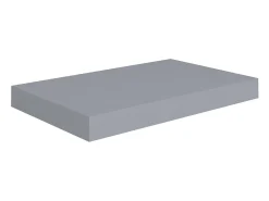 Prateleiras de parede suspensas 4 pcs 40x23x3,8cm MDF cinza PT660063