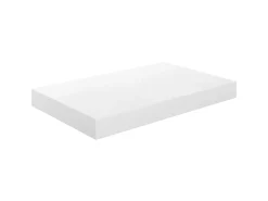 Prateleiras de parede suspensas 4 pcs 40x23x3,8cm MDF branco PT860152