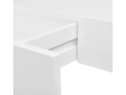 Prateleiras de parede suspensas com gavetas 2 pcs branco 48 cm PT418576
