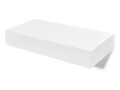 Prateleiras de parede suspensas com gavetas 2 pcs branco 48 cm PT418576