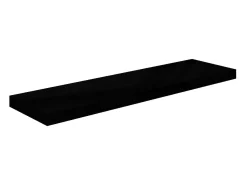 Prateleiras de parede suspensas 2 pcs 90x23,5x3,8cm MDF preto PT811202