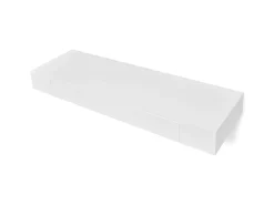 Prateleiras de parede suspensas com gavetas 2 pcs branco 80 cm PT679518
