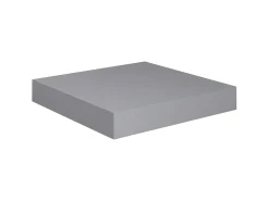 Prateleiras de parede suspensas 4 pcs 23x23,5x3,8cm MDF cinza PT832204