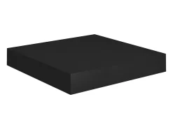Prateleiras de parede suspensas 4 pcs 23x23,5x3,8cm MDF preto PT926292