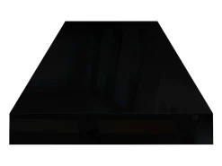 Prateleiras de parede suspensas 2 pcs 80x23,5x3,8cm MDF preto PT561874