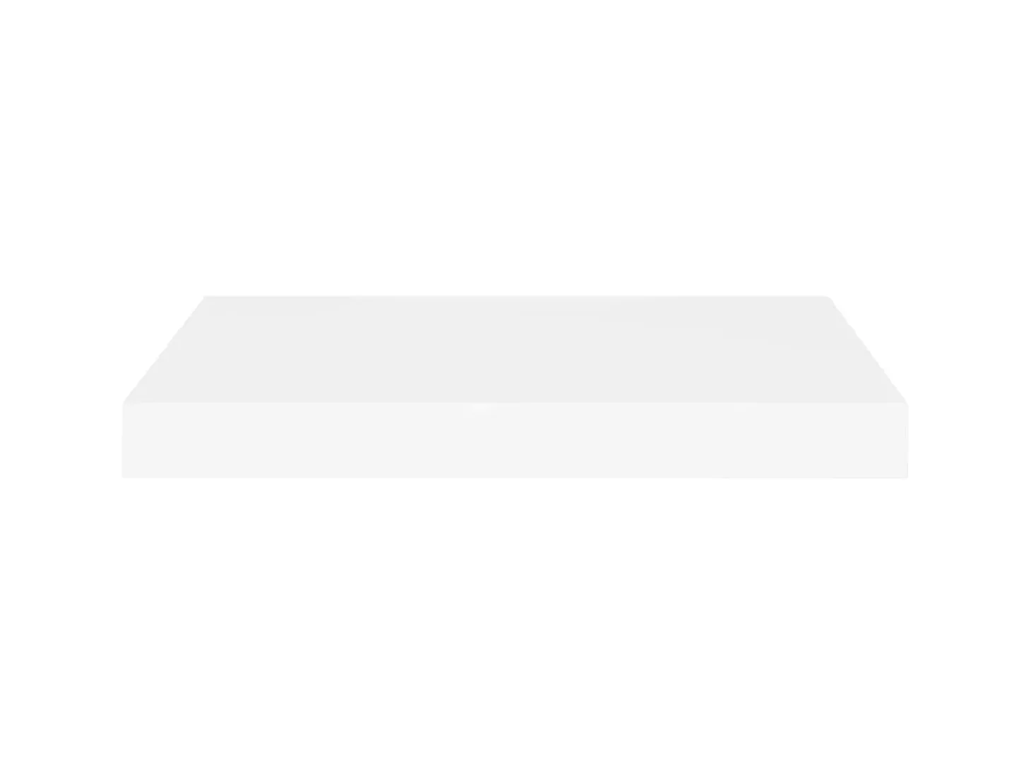 Prateleiras de parede suspensas 4 pcs 40x23x3,8cm MDF branco PT633906