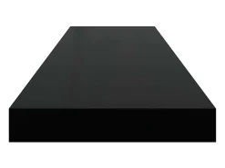 Prateleiras de parede suspensas 4 pcs 90x23,5x3,8cm MDF preto