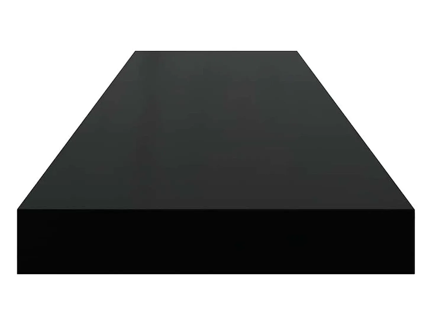 Prateleiras de parede suspensas 4 pcs 90x23,5x3,8cm MDF preto