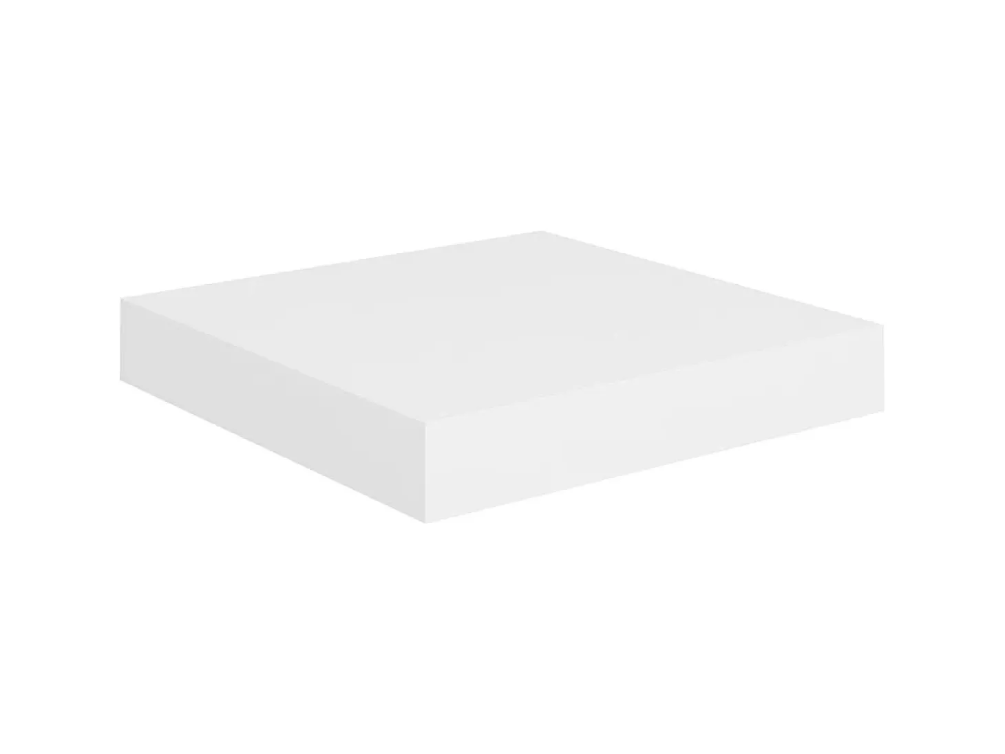 Prateleiras de parede suspensas 4 pcs 23x23,5x3,8cm MDF branco PT455758
