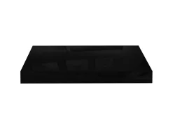 Prateleiras de parede suspensas 4 pcs 40x23x3,8cm MDF preto PT568883