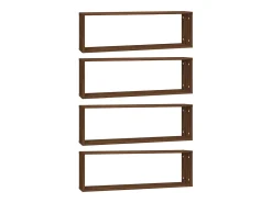 Prateleiras em cubo 4pcs derivados de madeira carvalho castanho PT902775