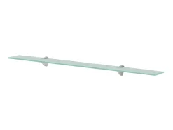 Prateleiras flutuantes 2 pcs vidro 100x10 cm 8 mm PT262104