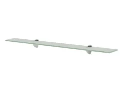 Prateleiras flutuantes 2 pcs vidro 80x10 cm 8 mm PT327860