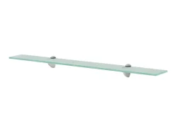 Prateleiras flutuantes 2 pcs vidro 80x10 cm 8 mm PT633080