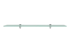 Prateleiras flutuantes 2 pcs vidro 80x10 cm 8 mm PT633080