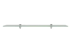 Prateleiras flutuantes 2 pcs vidro 80x20 cm 8 mm