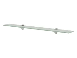 Prateleiras flutuantes 2 pcs vidro 80x20 cm 8 mm