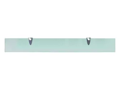 Prateleiras flutuantes 2 pcs vidro 80x10 cm 8 mm