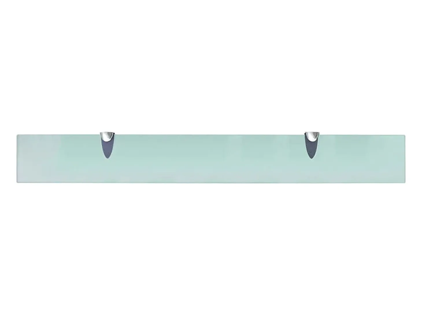 Prateleiras flutuantes 2 pcs vidro 80x10 cm 8 mm