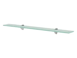 Prateleiras flutuantes 2 pcs vidro 80x10 cm 8 mm