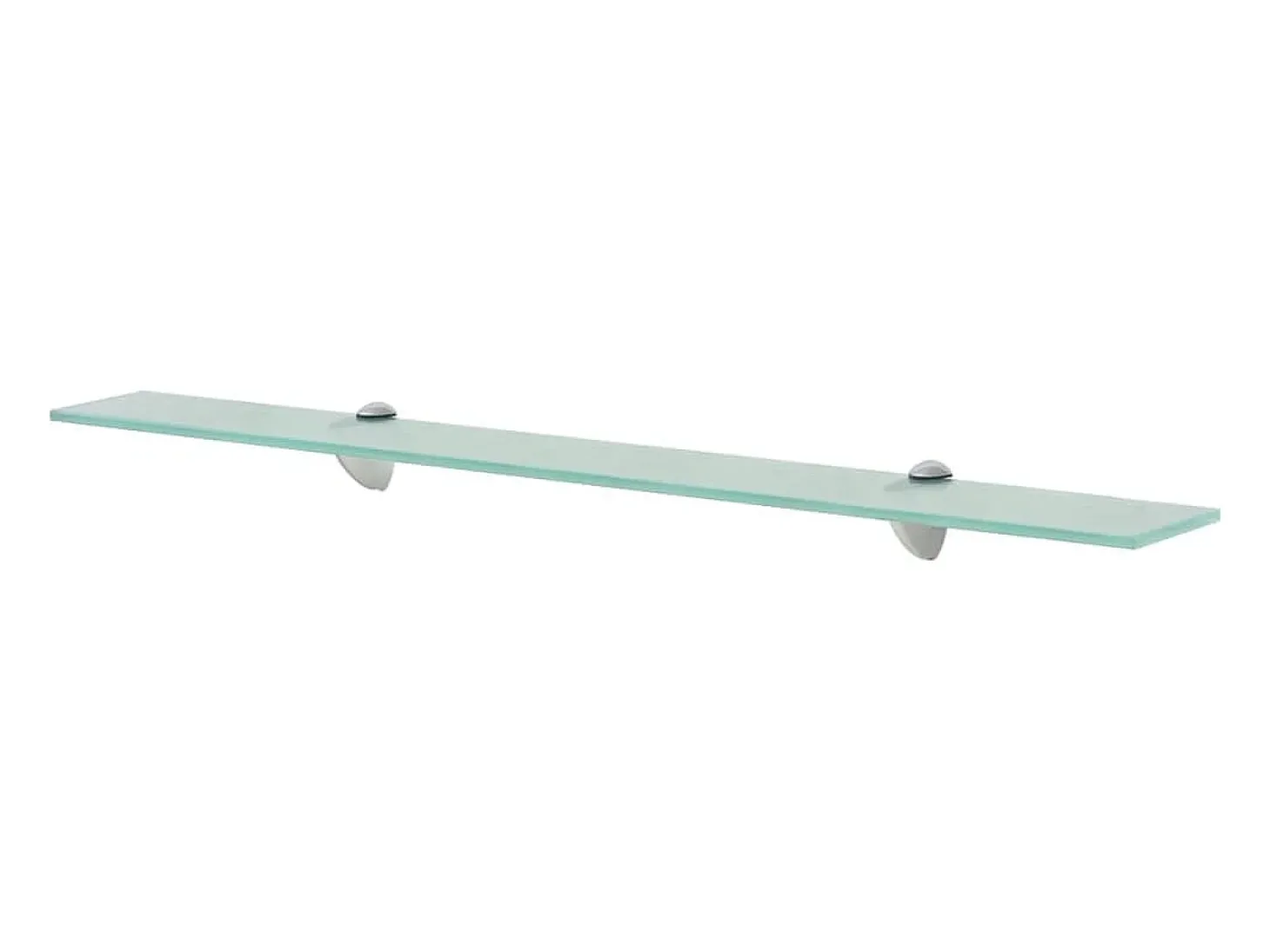 Prateleiras flutuantes 2 pcs vidro 80x10 cm 8 mm