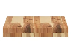 Prateleiras flutuantes 4 pcs acácia maciça c/ acabamento a óleo