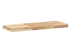 Prateleiras flutuantes 2pcs 80x30x4cm acácia maciça não tratada PT635621