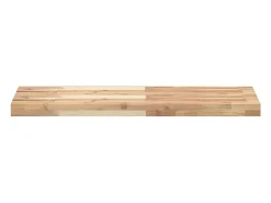 Prateleiras flutuantes 2pcs 80x30x4cm acácia maciça não tratada PT635621