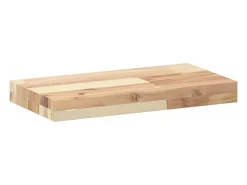 Prateleiras flutuantes 4pcs 40x20x4cm acácia maciça não tratada PT697928