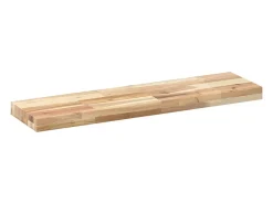 Prateleiras flutuantes 2pcs 80x20x4cm acácia maciça não tratada PT787323