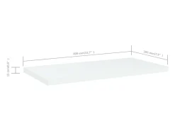 Prateleiras para estante 4 pcs 40x20x1,5cm contraplacado branco