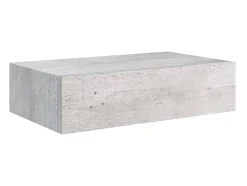Prateleiras parede + gavetas 2 pcs MDF 40x23,5x10 cm cinza cim. PT974404
