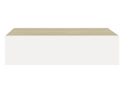 Prateleiras parede + gavetas 2pcs MDF 40x23,5x10cm carv./branco PT731970