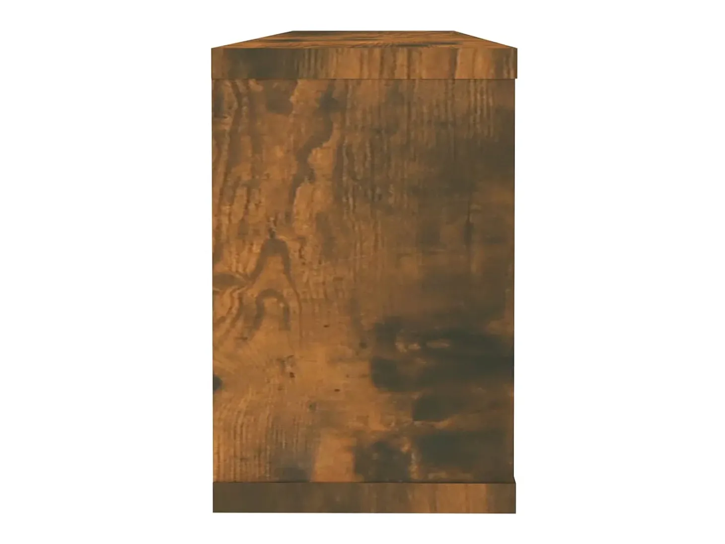 Prateleiras parede 4 pcs madeira processada 60x15x23 cm fumado PT176267