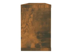 Prateleiras parede 6 pcs madeira processada 60x15x23 cm fumado