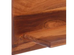 Prateleiras parede 2 pcs 112x20x26 cm madeira de acácia maciça PT498914