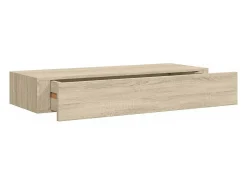 Prateleiras parede c/ gavetas 2 pcs MDF 60x23,5x10 cm carvalho