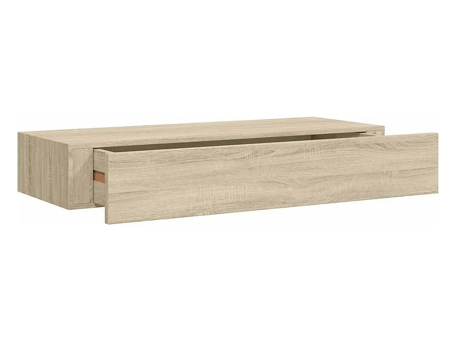 Prateleiras parede c/ gavetas 2 pcs MDF 60x23,5x10 cm carvalho