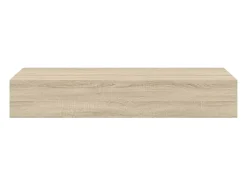 Prateleiras parede c/ gavetas 2 pcs MDF 60x23,5x10 cm carvalho