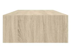 Prateleiras parede c/ gavetas 2 pcs MDF 60x23,5x10 cm carvalho