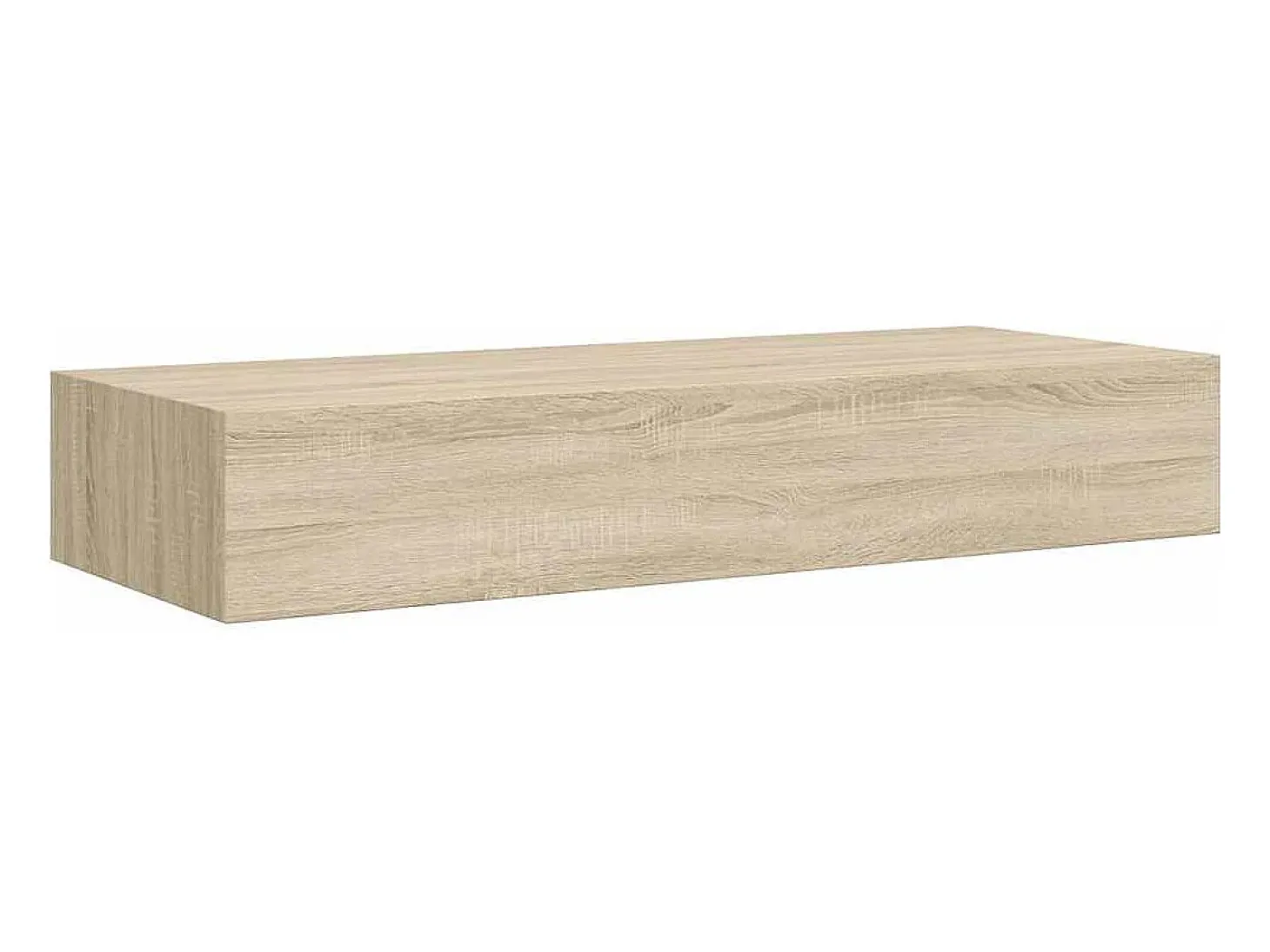 Prateleiras parede c/ gavetas 2 pcs MDF 60x23,5x10 cm carvalho