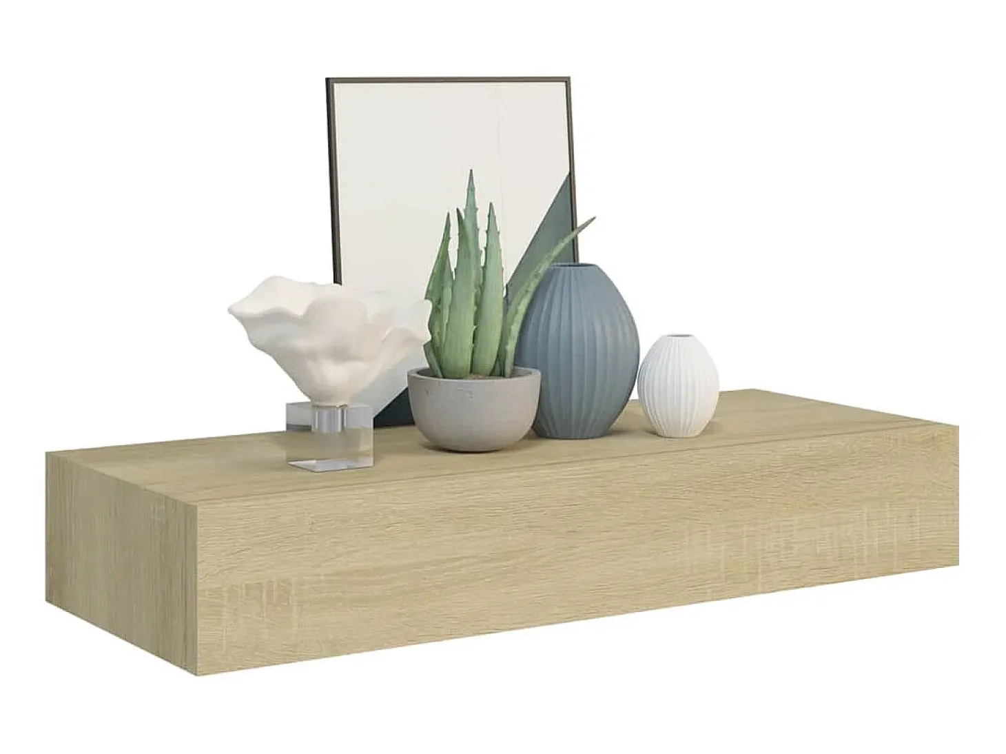 Prateleiras parede c/ gavetas 2 pcs MDF 60x23,5x10 cm carvalho PT328107