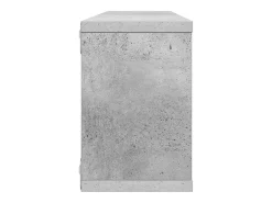 Prateleiras parede forma de cubo 4 pcs 60x15x23cm cinza cimento