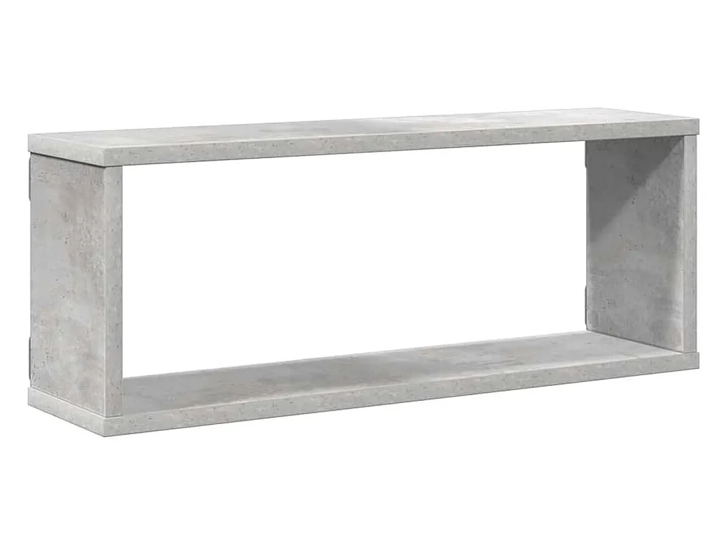 Prateleiras parede forma de cubo 4 pcs 60x15x23cm cinza cimento